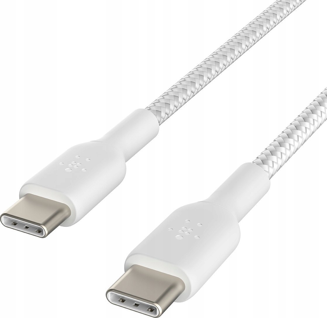 Kabllo Belkin BoostCharge USB C në USB C, 0.15 m, 60W, e bardhë