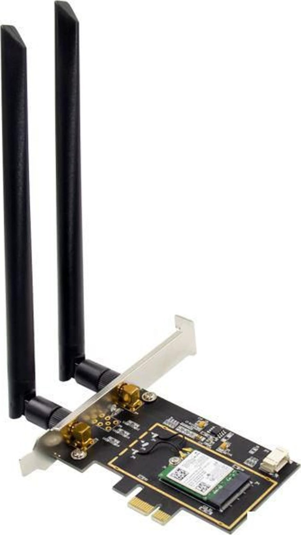 Kartë rrjeti Wi-Fi Microconnect MC-PCIE-INT7260DUAL, 3000 Mbit/s, me Bluetooth, e zezë