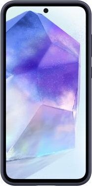 Mbrojtëse telefoni Samsung Silicone Cover Strap për Galaxy A55 5G, silikon, me rrip, e zezë