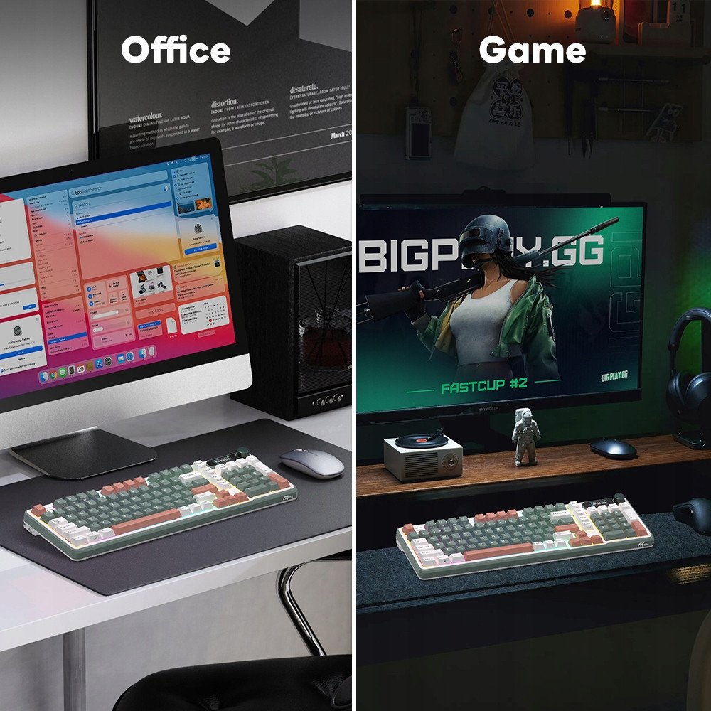 Tastierë mekanike RK Royal Kludge S98, 98 taste, RGB, wireless