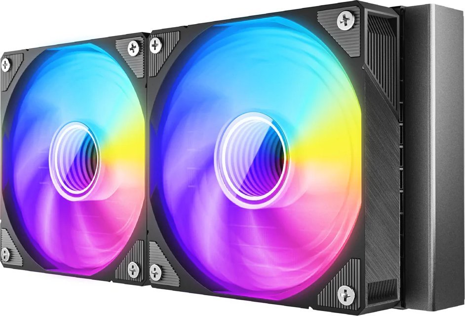 Ftohës uji për procesor AZZA WAK Pyramid 240 ARGB, 240mm, ARGB, i zi