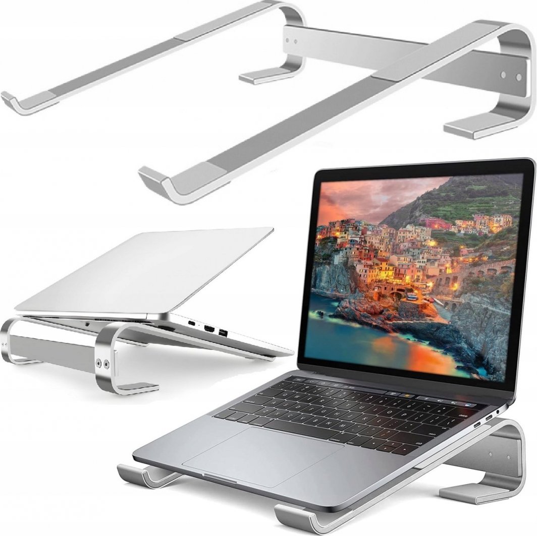 Сталак за лаптоп Арт P22, метален, 10-17\", сребрен