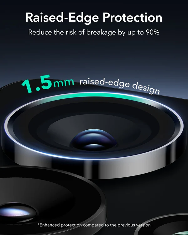 Mbrojtëse kamere ESR Armorite për Samsung S25 Ultra, të zeza