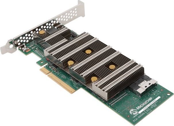 Kartë RAID Microchip Adaptec SmartRAID 3204-8i, 4GB, 8 porta SAS NVMe, PCI