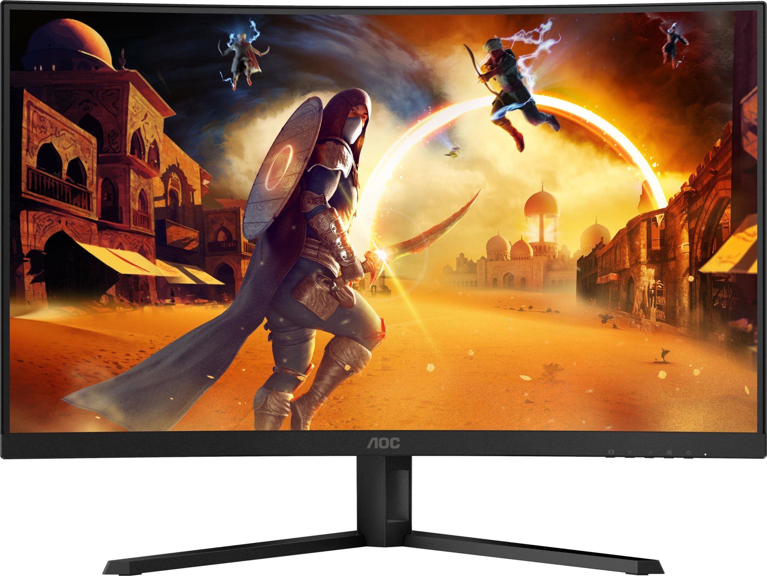 Monitor gaming AOC G4 CQ32G4VE, 31.5", QHD 2560x1440, 165Hz, i zi gri