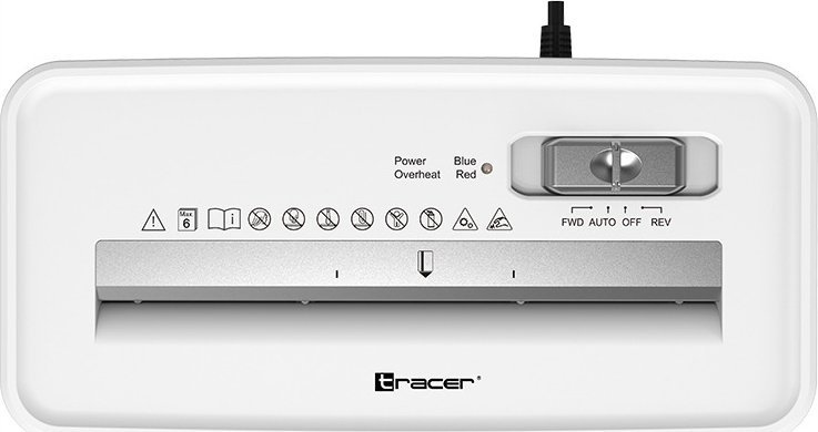 Shredder letre Tracer 47584, prerje në shirita, 10L, i bardhë