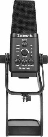 Кондензаторски микрофон Saramonic SR-MV7000, USB и XLR, повеќенасочен, црн