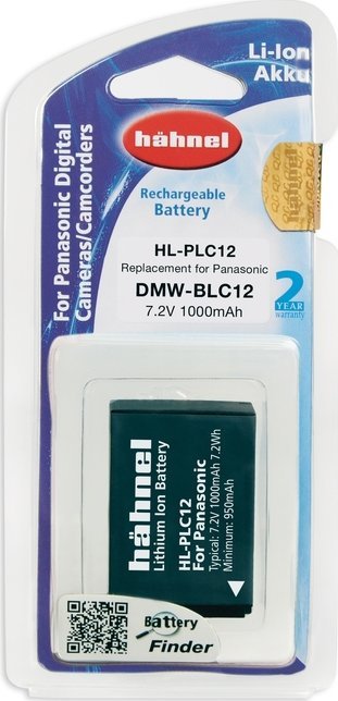 Bateri rikarikueshme Hahnel HL-PLC12, për Panasonic, 1000mAh, gri