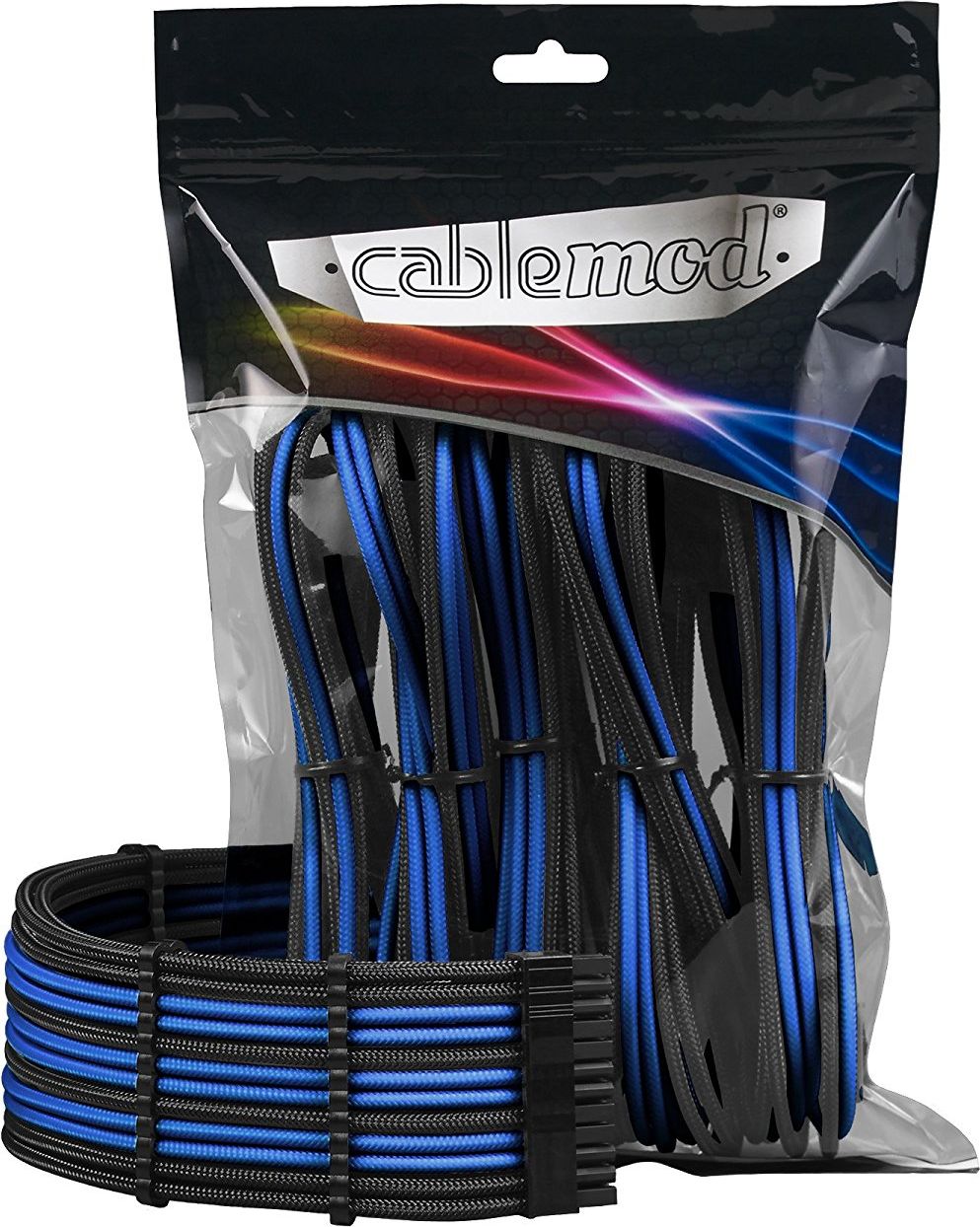 Set për kabllo CableMod PRO ModMesh CM-PCAB-BKIT-NKKB-3P, i zi / kaltër