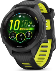 Orë sportive Garmin Forerunner 265S, 1.1", GPS, e zezë me të verdhë