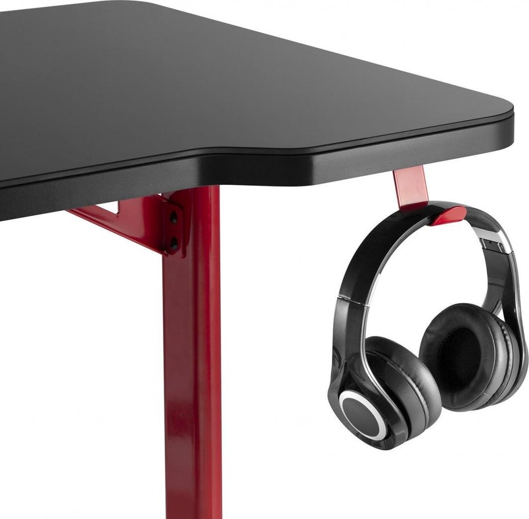 Tavolinë gaming Maclean RS163, 120 x 60 cm, LED RGB, e zezë