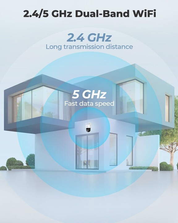 Kamerë e jashtme Reolink Trackmix Wi-Fi, 4K, PTZ, e bardhë