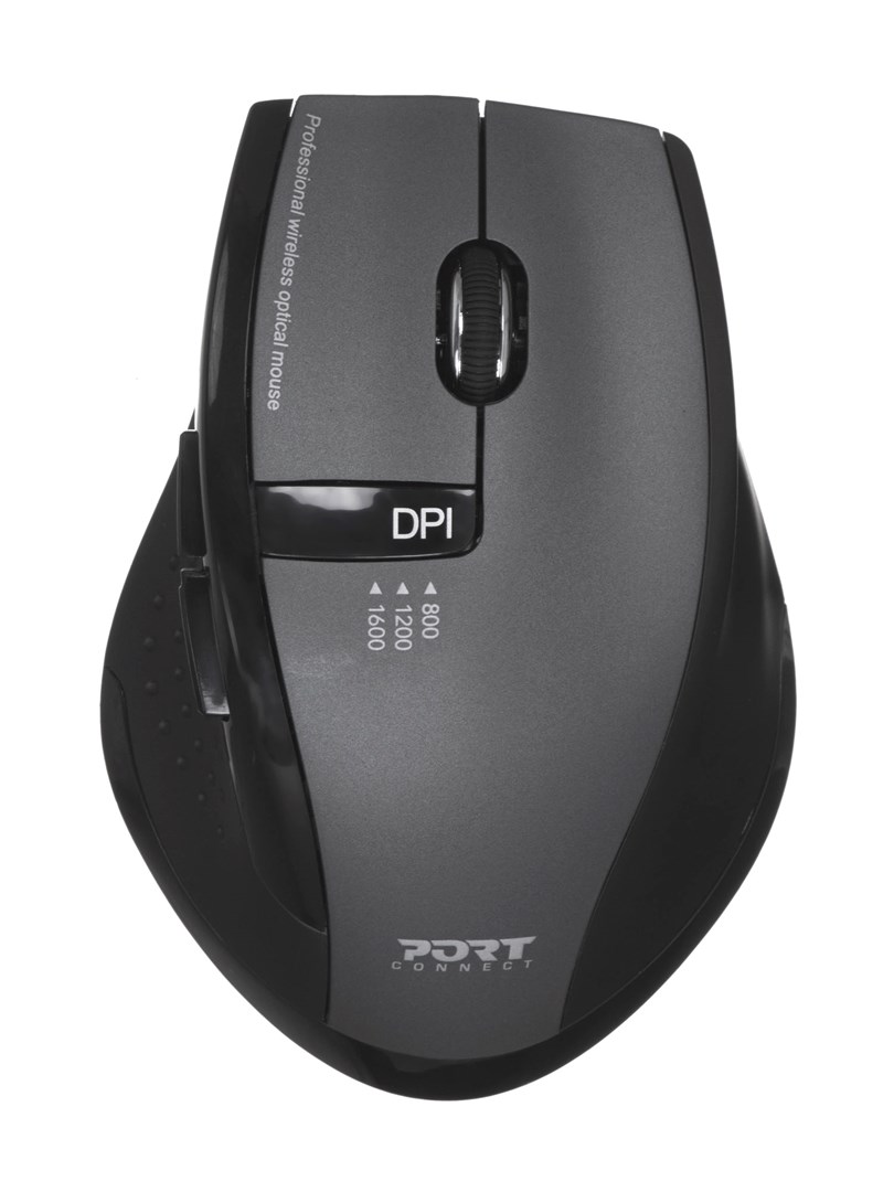 Set tastierë dhe maus Port Designs Silent Pack, 104 taste, 1600 dpi, USB-A/C, i zi