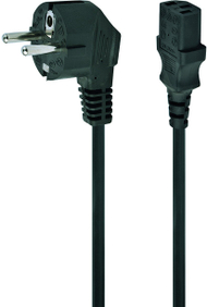 Кабел за струја Gembird Power Cable C13, 1m, штекер Schuko, црн