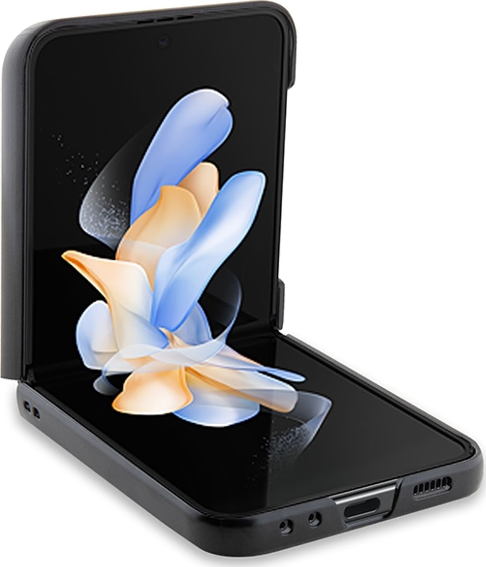 Mbulesë BMW BMHCZF522NBCK për Samsung Galaxy Z Flip5, lëkurë karbon, e zezë