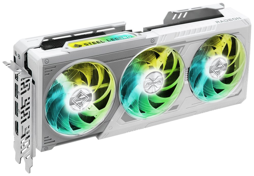 Kartelë grafike Asrock Steel Legend Radeon RX9070 XT, 16GB GDDR6, e bardhë