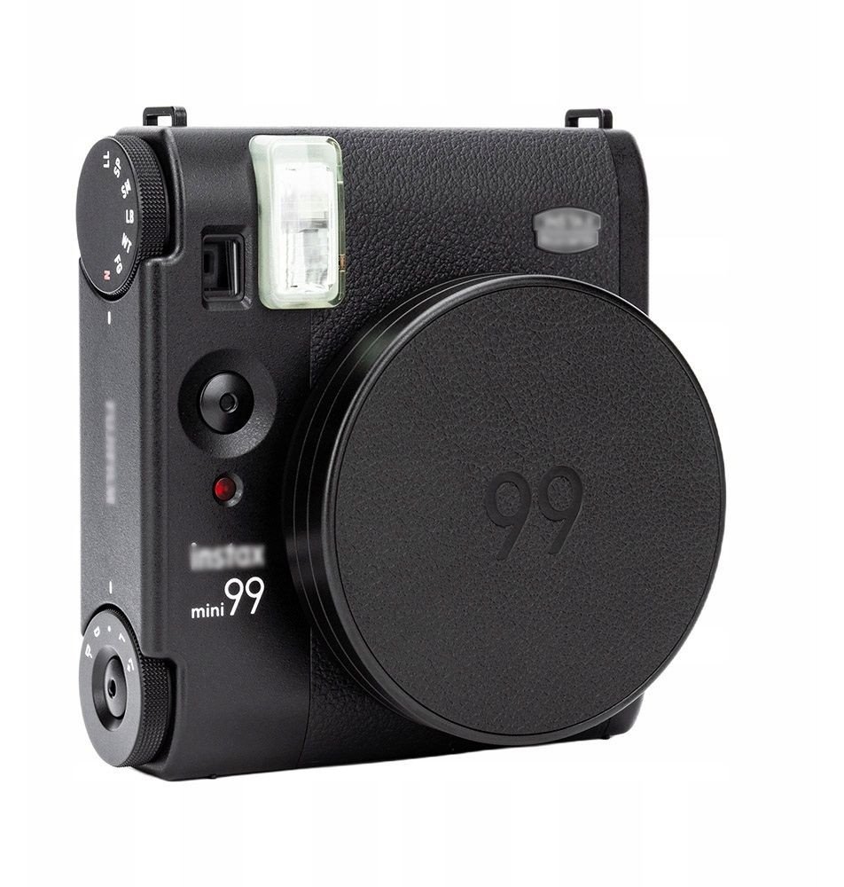 Kapak lente për kamera FUJIFILM Instax Mini 99, aliazh alumini, lëkurë PU, i zi