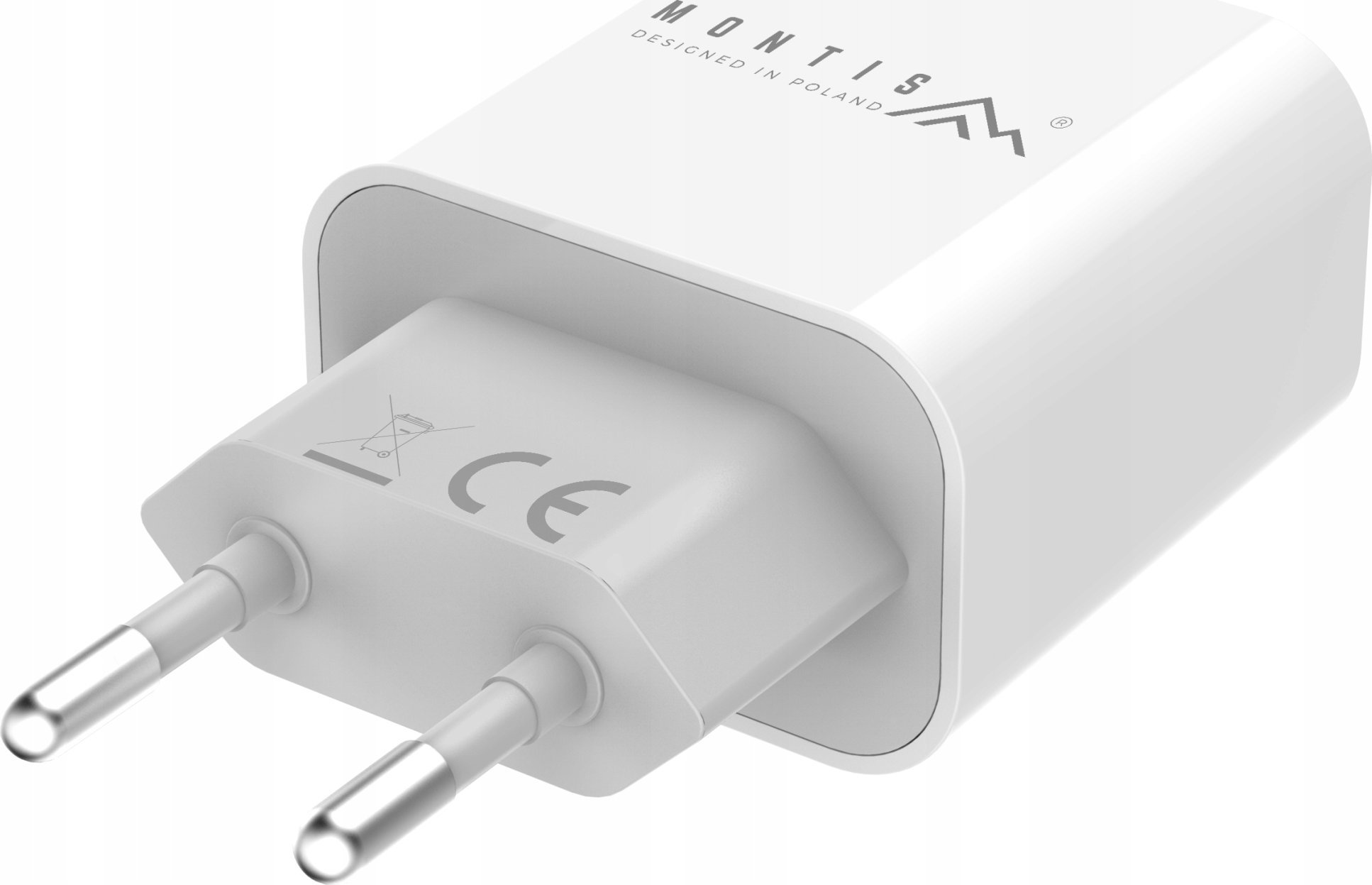 Мрежен полнач Montis MT123, 20W, 1x USB A 1x USB C, бело сив