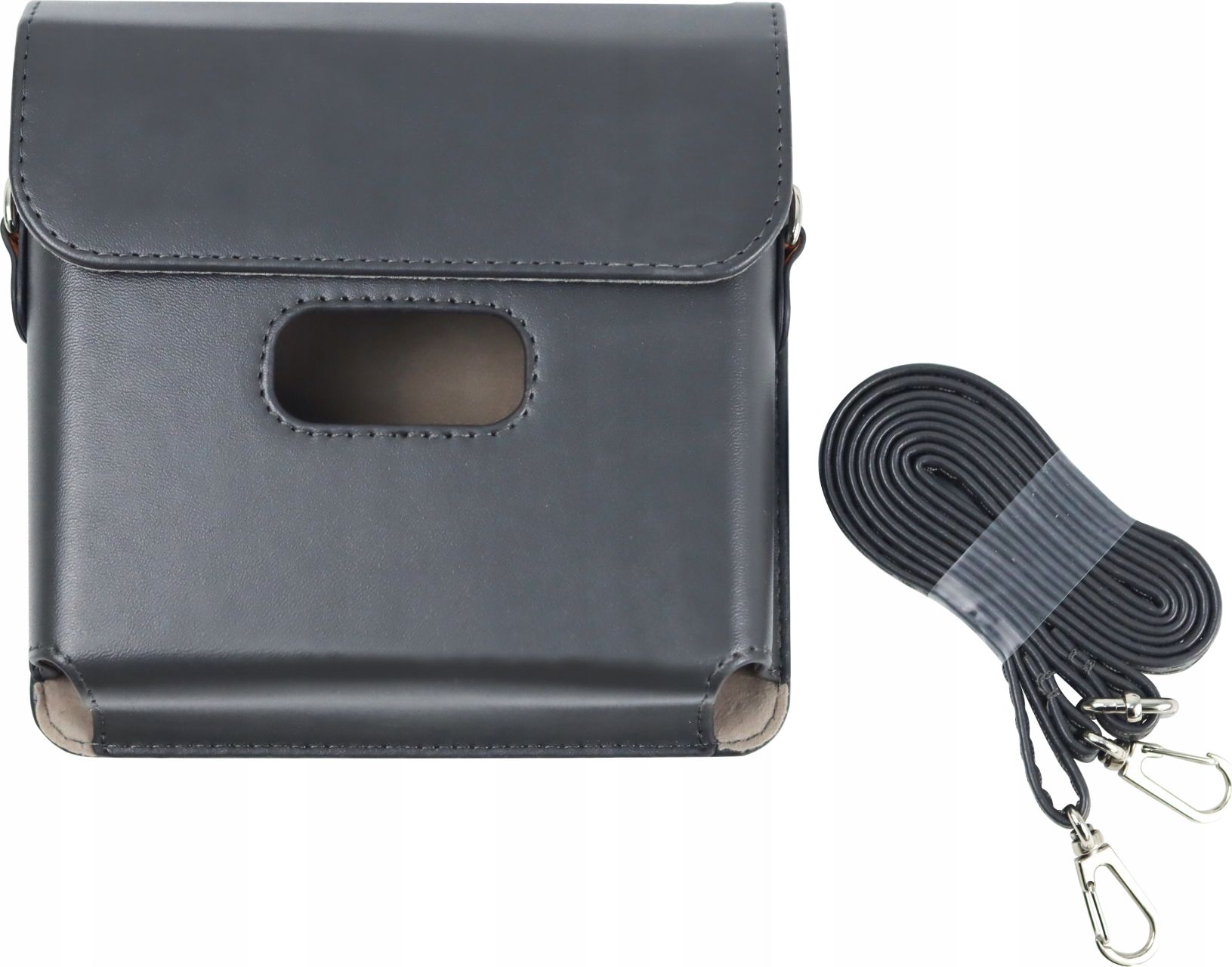 Këllëf LoveInstant për Fujifilm Instax Wide Link, lëkurë eko, me rrip, gri