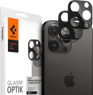 Mbrojtëse kamerë Spigen Optik.TR, 2 copa, për iPhone 14 Pro 14 Pro Max, e zezë