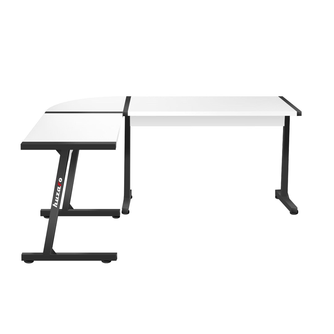 Tavolinë gaming këndore Huzaro Hero 6.0, 147x112 cm, 15mm, e bardhë