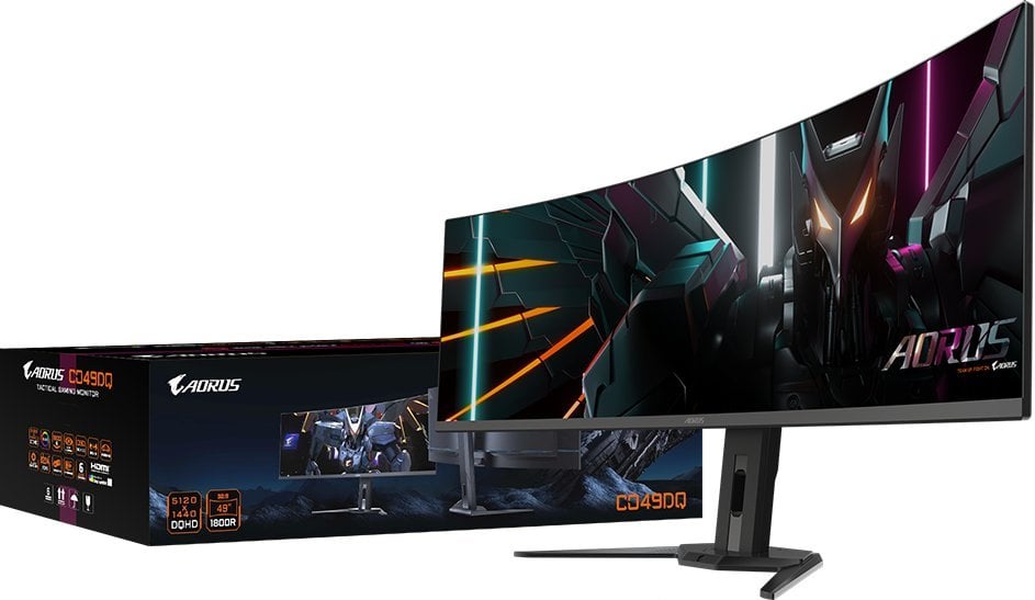 Монитор Gigabyte Aorus CO49DQ, 49", црн