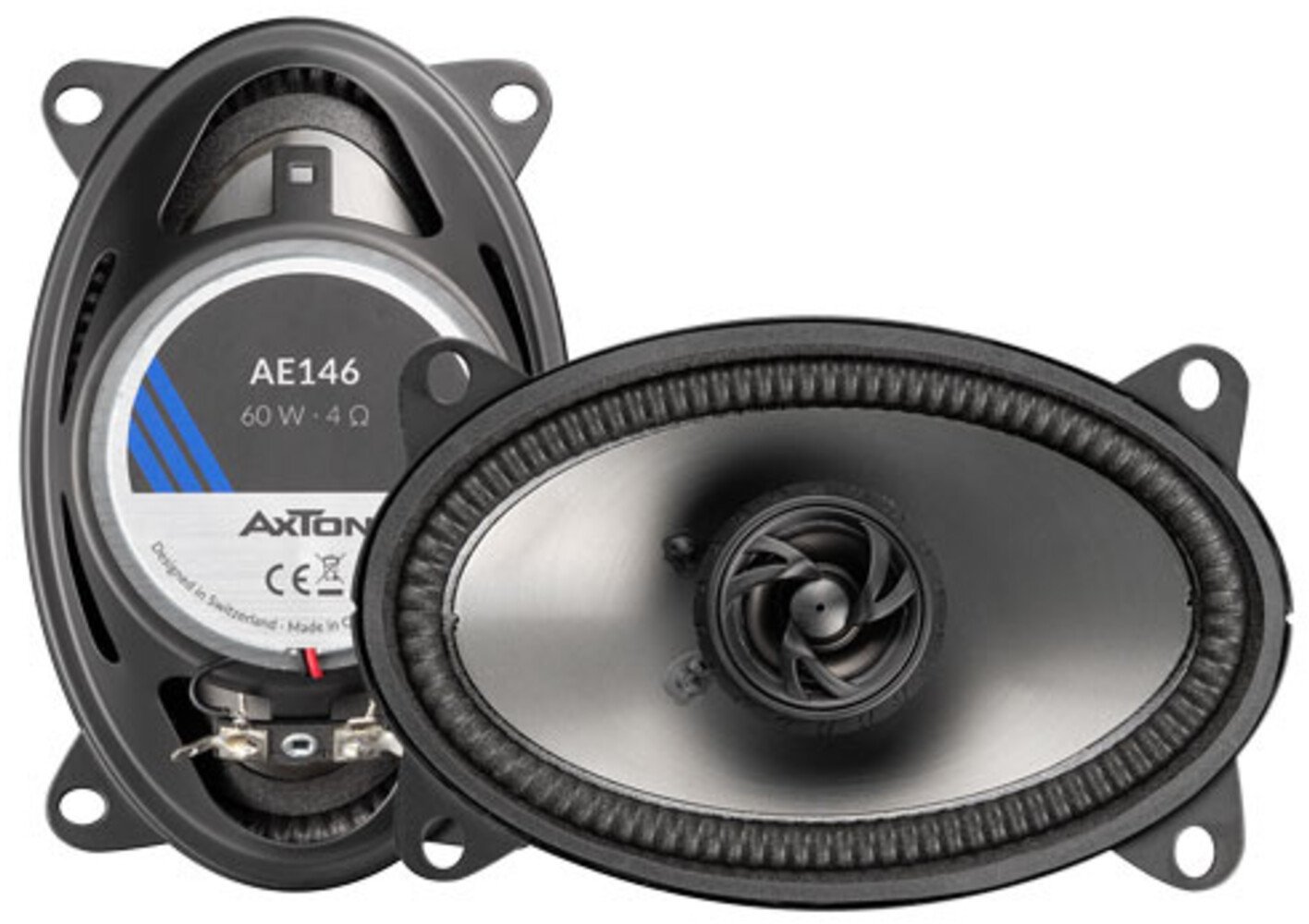 Altoparlantë për veturë AXTON AE146, 4x6" 10x15cm, 2-rugësh 60W, të zinj
