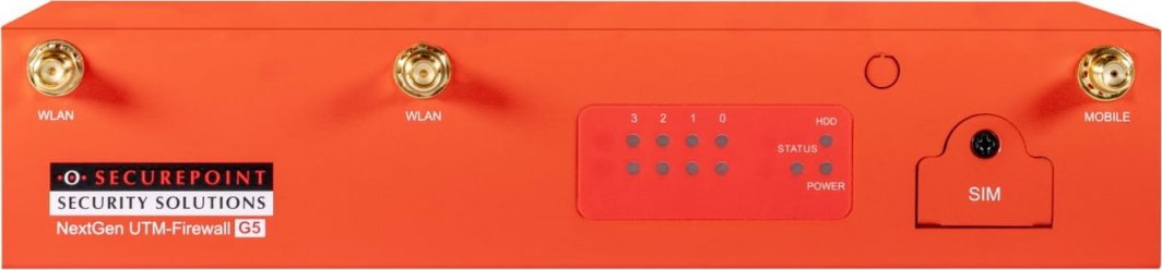Firewall rrjetit Securepoint RC100 G5, për rrjete të vogla dhe të mesme, i zi