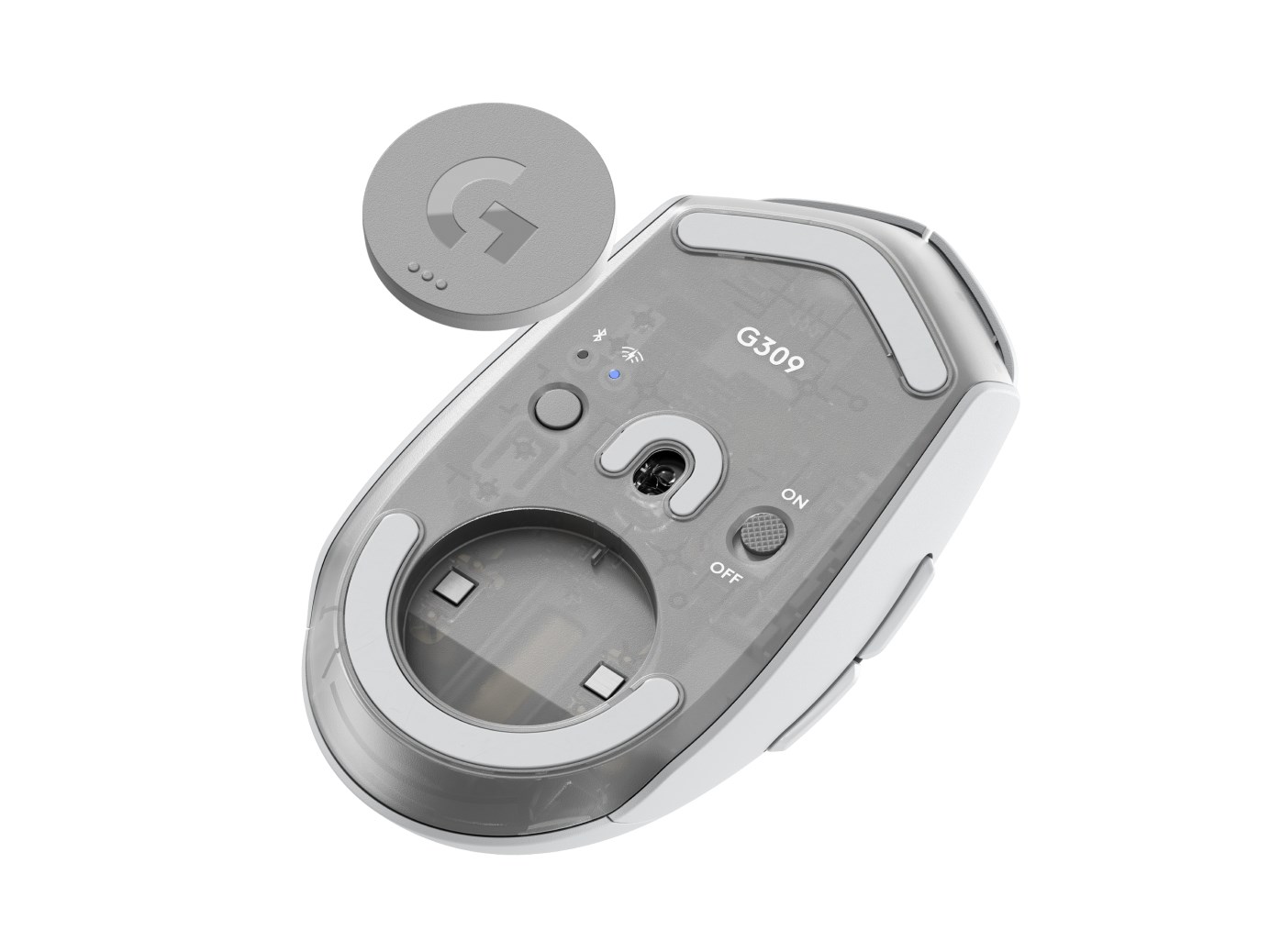 Maus Logitech G LIGHTSPEED G309, 25600 DPI, i bardhë