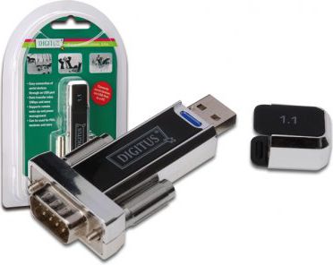 Përshtatës USB Digitus - RS-232, i zi