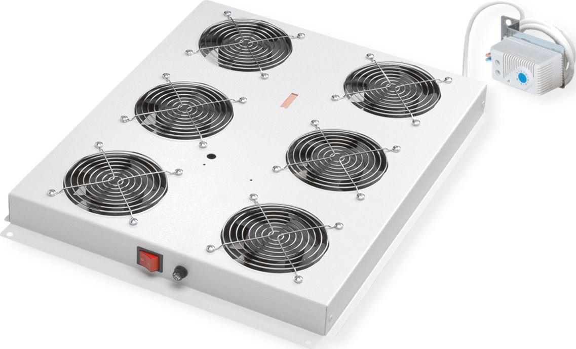 Njesi ventilimi tavanore ROLINE Roof Fan Unit 6, 19", 6 ventilatorë, gri