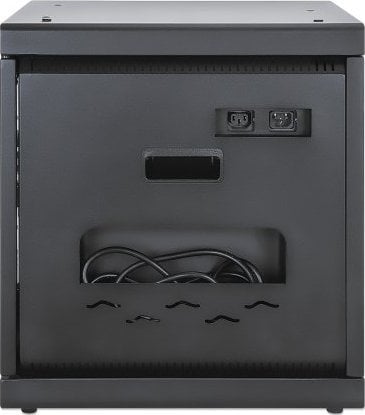 Kabinet karikimi Manhattan, për 10 laptopë dhe tabletë 15.6", 10 porta AC 230V, i zi