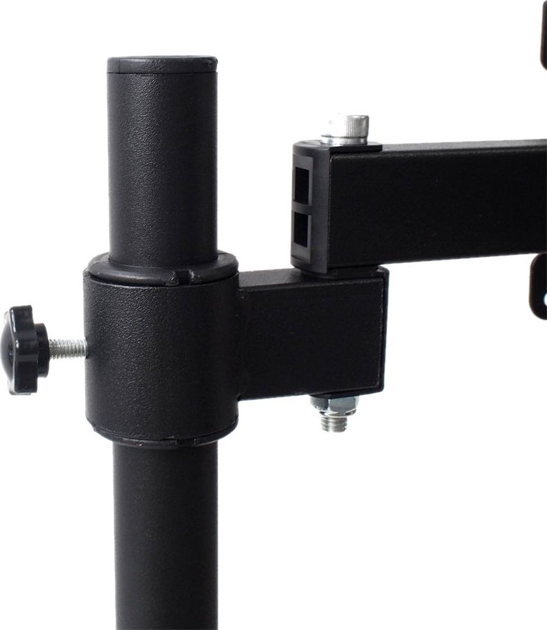 Qëndrim çeliku Mozos MS02, lartësi 400 mm, kapacitet 9 kg, i zi