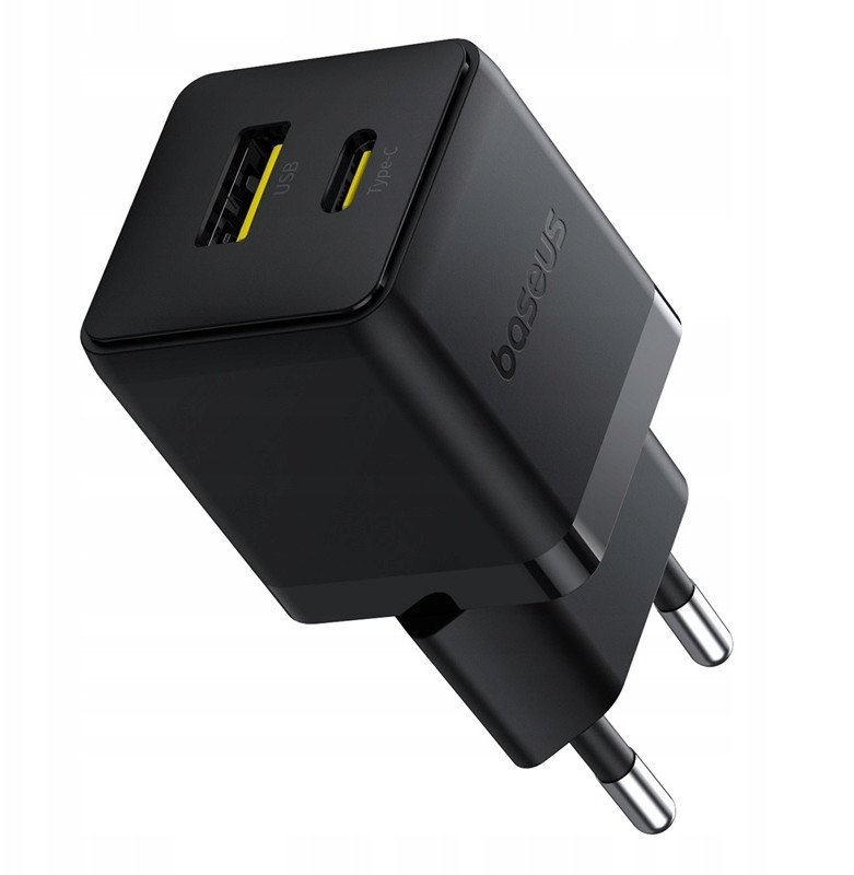 Полнач за ѕид Baseus Palm, 30W, USB и Type C, црн