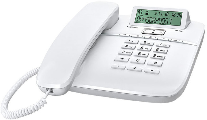Telefon fiks Gigaset DA610, i bardhë