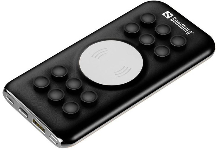 Powerbank Sandberg, 6000 mAh,  Wireless + USB C, i zi