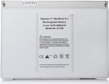 Bateri laptopi Renov8 për Apple MacBook Pro 17", 6600mAh, silver