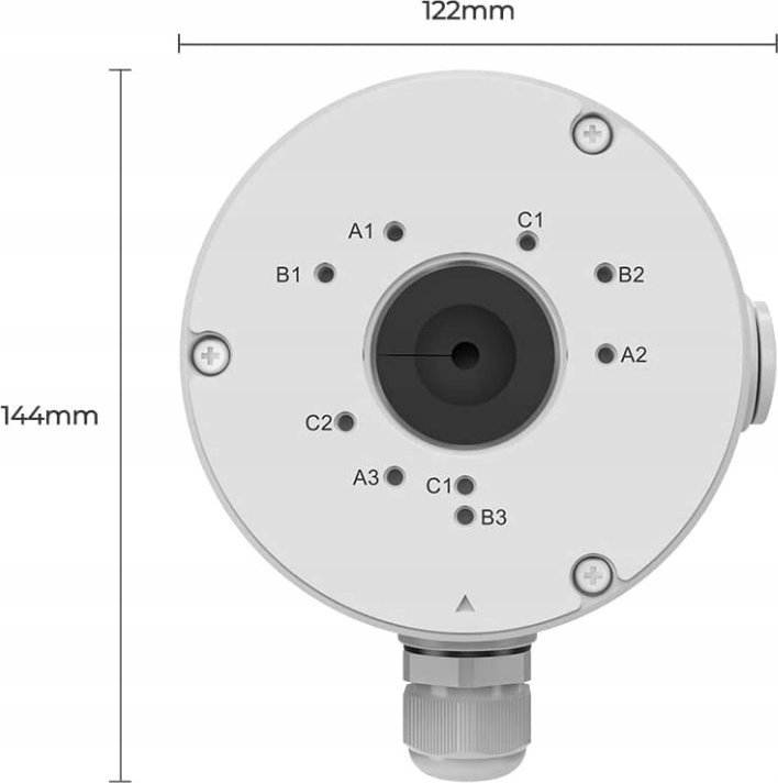 Kuti montuese Reolink Box B10, alumini, për kamera sigurie, e bardhë
