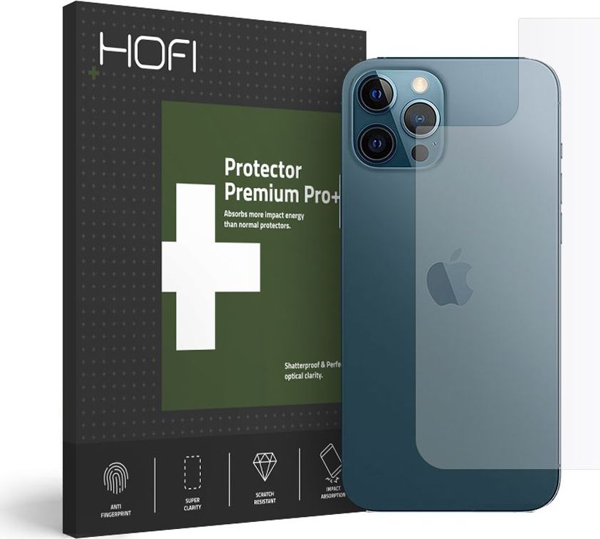 Xham mbrojtës HOFI HYBRID PRO+ BACK PROTECTOR, për Iphone 12/12 PRO