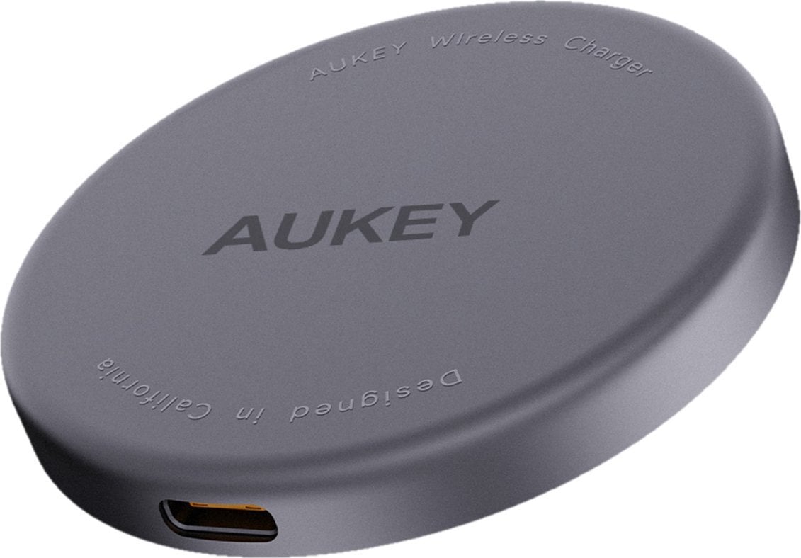 Безжичен полнач Aukey LC-MC10 MagLink Aura, 15W, USB-C, црн