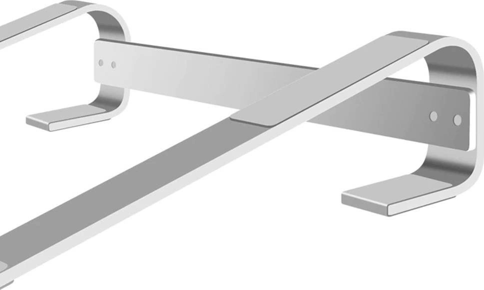 Stendë laptopi Strado Aluminum Stand Simple S1, 18", alumini, argjendtë