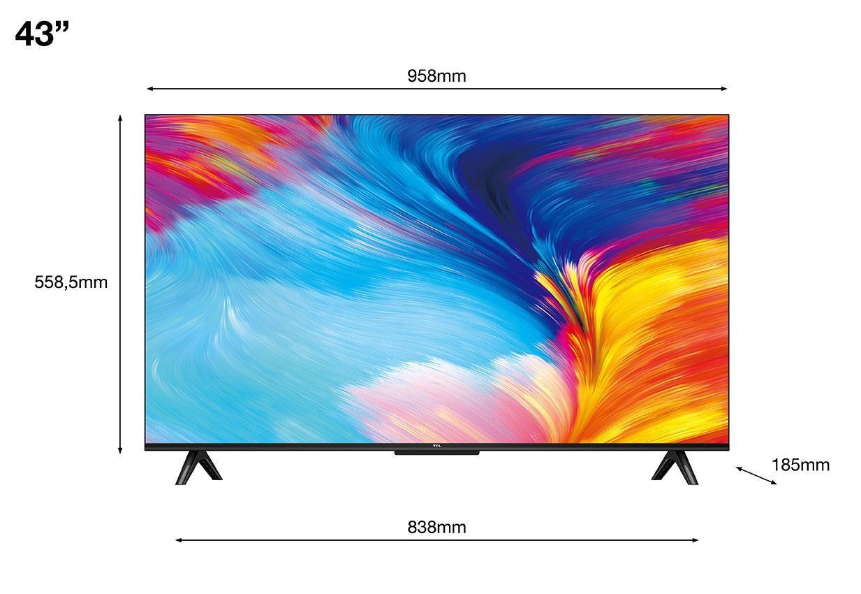 Televizor TCL 43P635, LED, 43", 4K Ultra HD, QLED, i zi