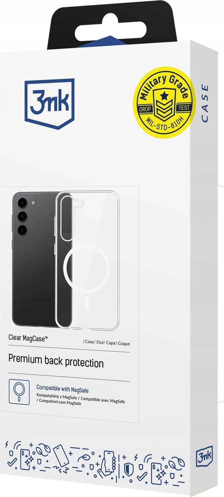 Mbrojtëse telefoni 3MK MagCase për Samsung Galaxy S25 Plus, MagSafe, transparente