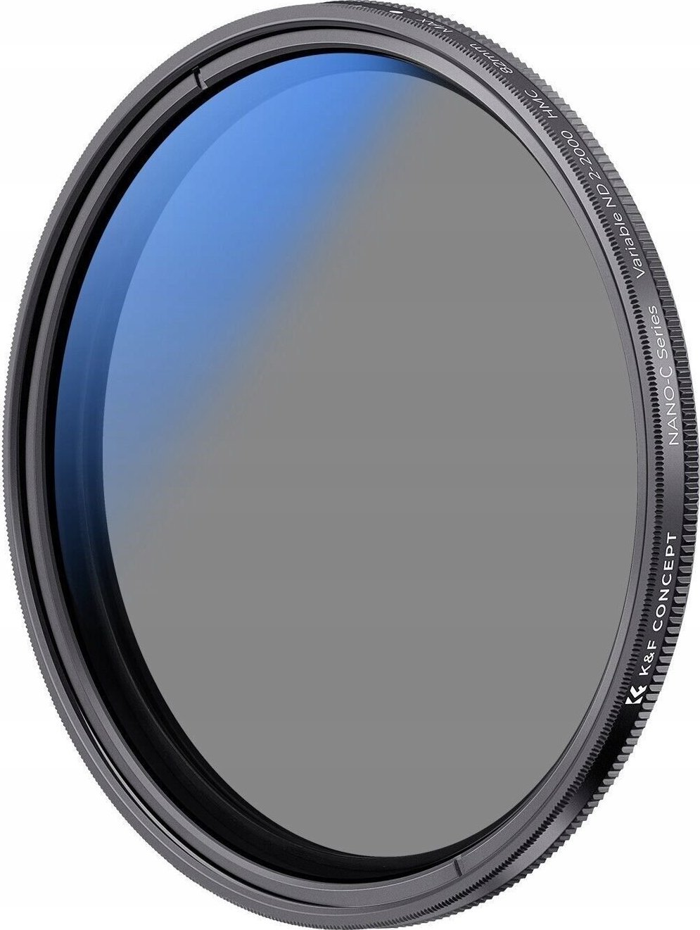 Filter ND i rregullueshëm K&amp;F Concept ND2 ND2000, 67mm, xham optik MC Nano, i zi