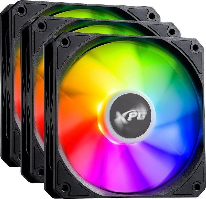 Ventilator PC XPG Vento 120 ARGB PWM, set 3 copë, 120mm, i zi