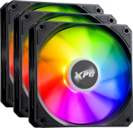 Ventilator PC XPG Vento 120 ARGB PWM, set 3 copë, 120mm, i zi