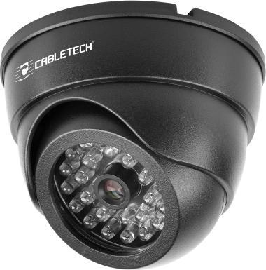Atrap kamerë dome Cabletech DK-3, me LED, plastike, e zezë