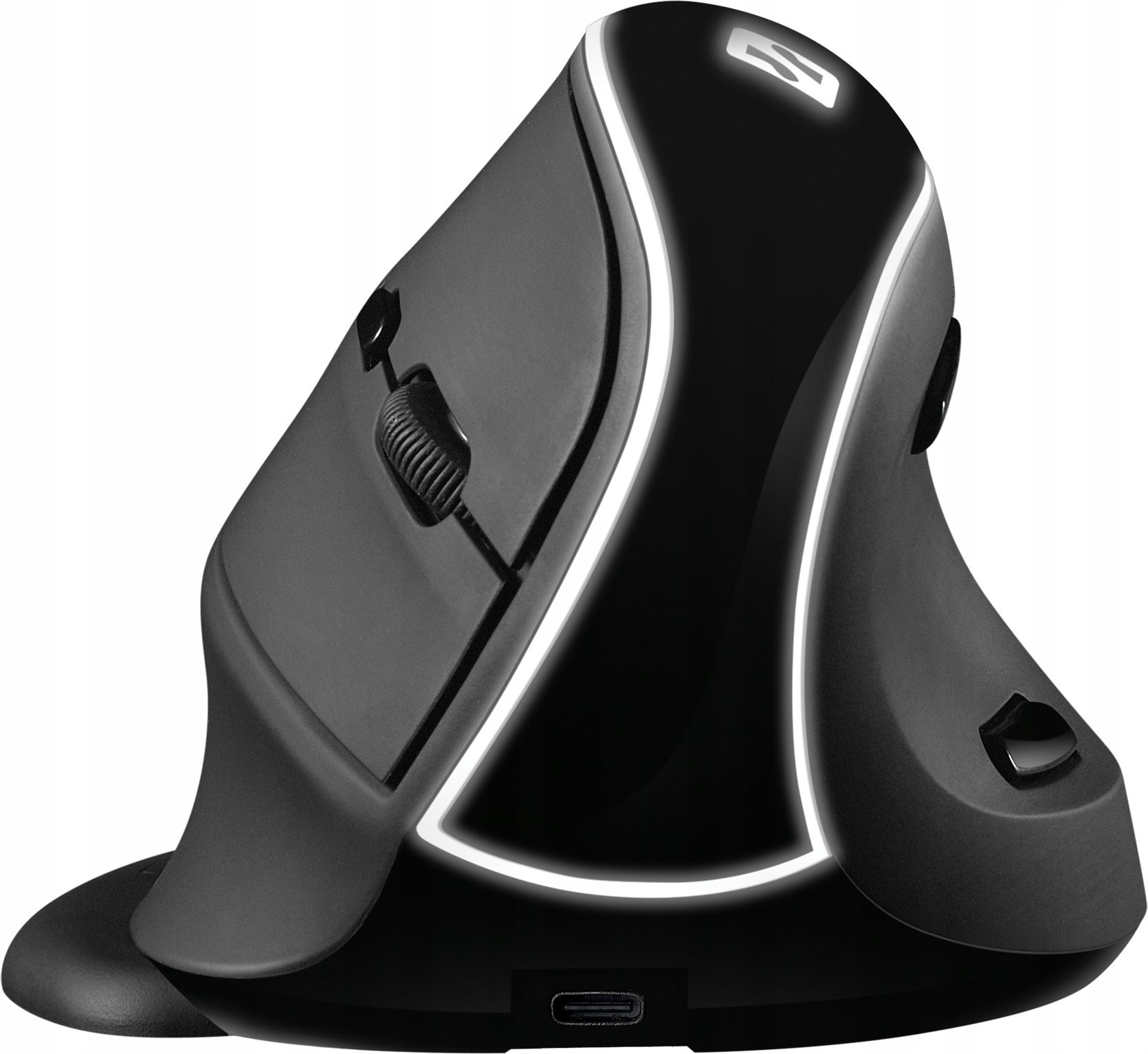 Maus vertikal pa tela Sandberg Wireless Vertical Mouse Pro, 1600 dpi, LED i bardhë