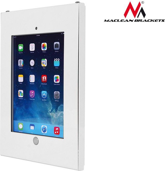 Mbajtëse reklamuese Maclean iKiosk për iPad 2/3/4/Air/Air2, e argjendtë