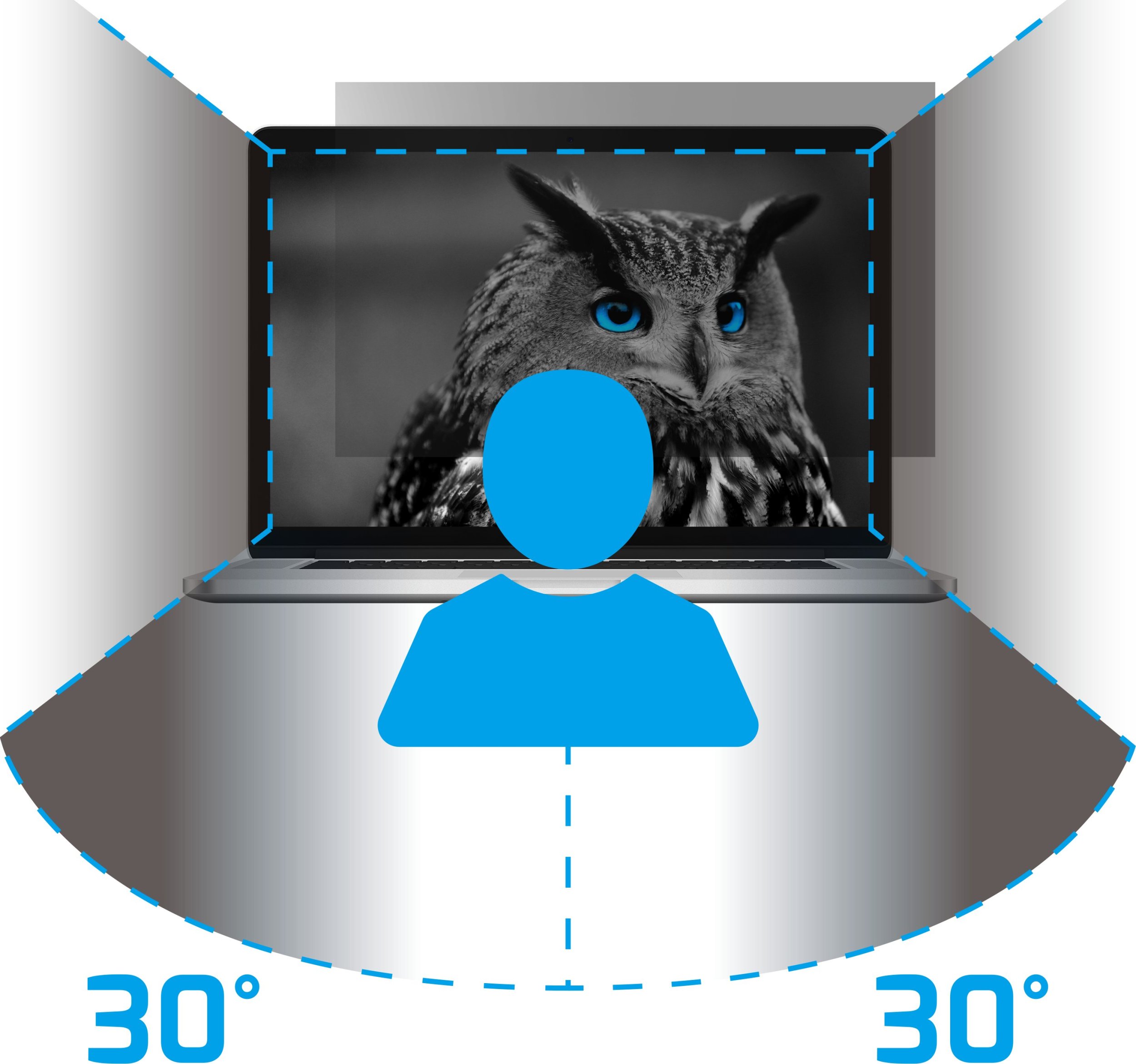 Filtër privatësie Natec OWL, 17.3", për laptop, transparent
